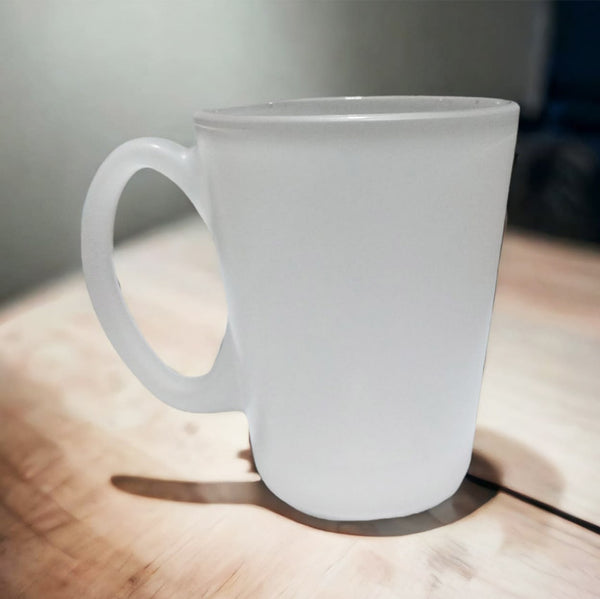 TAZA DE VIDRIO CONICA SATINADA