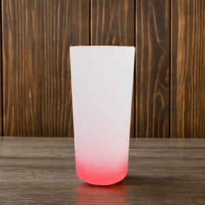 Vaso cubero satinado sublimable f-rojo